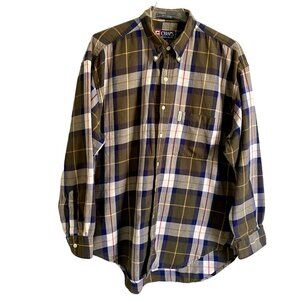 Chaps Ralph Lauren Men's Plaid Button Down Shirt Large